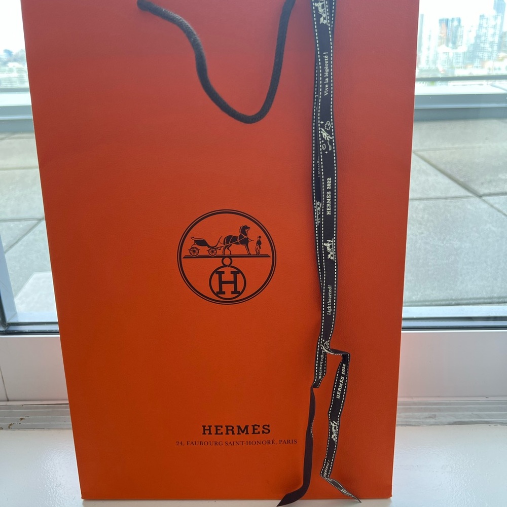 Hermes Shopping Bag & Ribbon